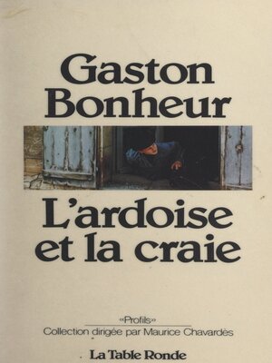 cover image of L'ardoise et la craie